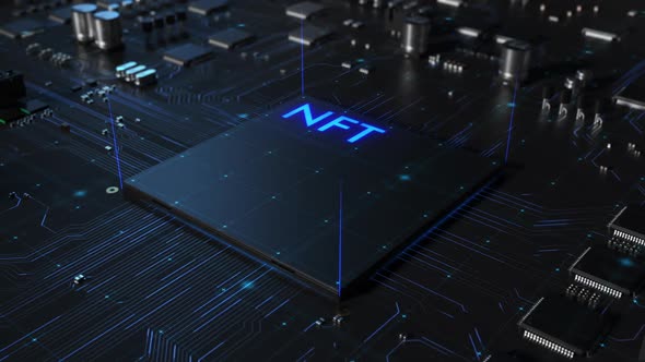 Central processor on a printed circuit board.