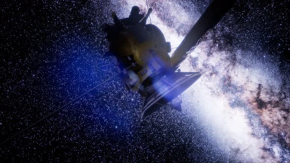 Satellite Cassini Is Approaching Saturn alt