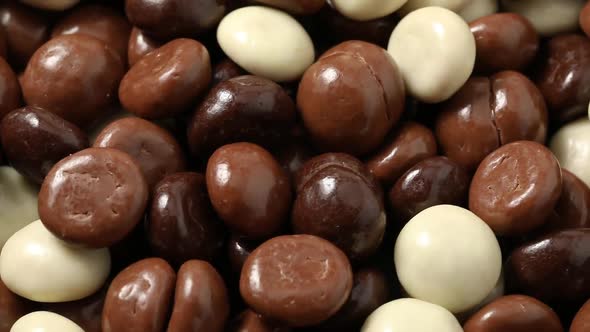 White and brown traditional chocolate Dutch spiced cookies full frame close up