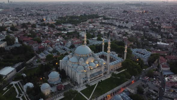 Suleymaniye mosque in Istanbul Turkey