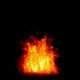 Burning flames from start to finish with ProRes Isolated by Alpha channel (transparent background) - VideoHive Item for Sale