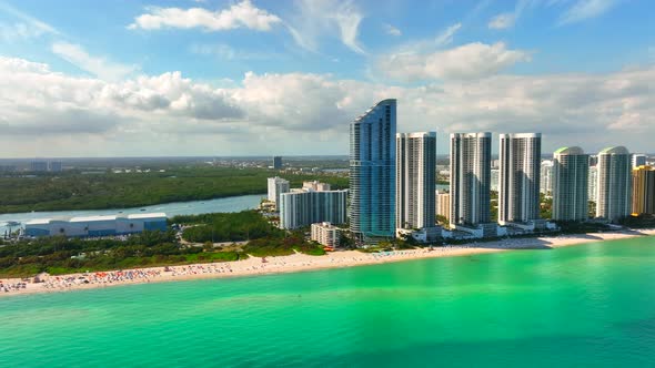 The Ritz Carlton Sunny Isles Beach 4k aerial video