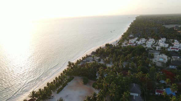 Indian Ocean Near the Shore of Zanzibar Tanzania