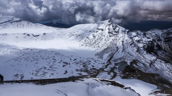 Tongariro dramatic clouds