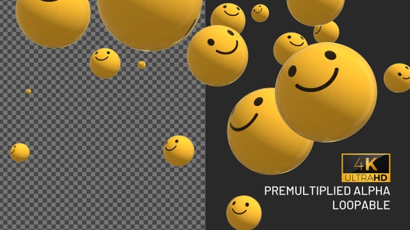 3D Smiling Emojis