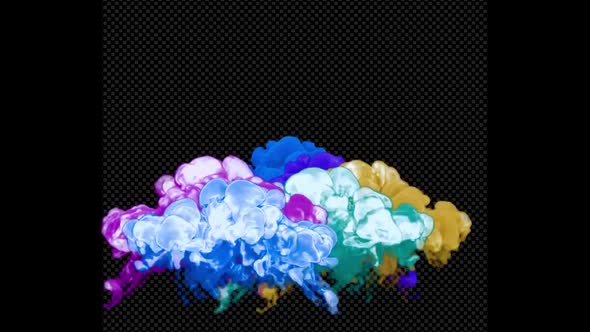 Multicolored Colorful Smoke Explosions alt