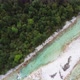 Aerial view of kayakers in the river Soca in Slovenia. - VideoHive Item for Sale