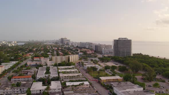 Aerial Video Sunrise Over Champlain Towers Surfside Fl 4k