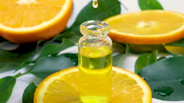 Essential Oil of Orange in Small Bottles