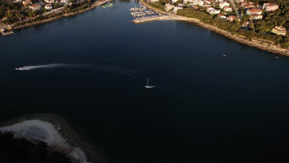 Southern Port with Floating Yachts