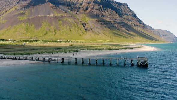 Old Pier on this Sunny Day in Iceland