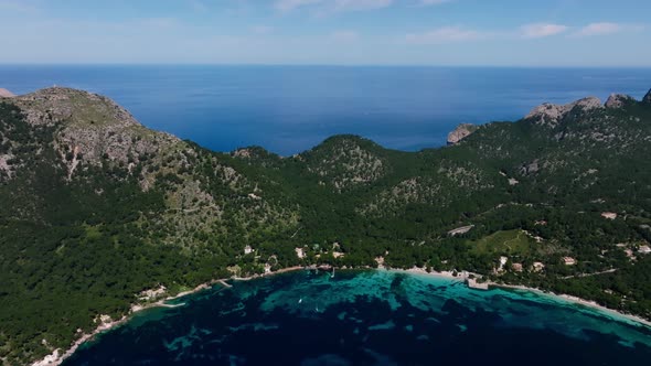 Aerial View of the Beach in Palma De Mallorca