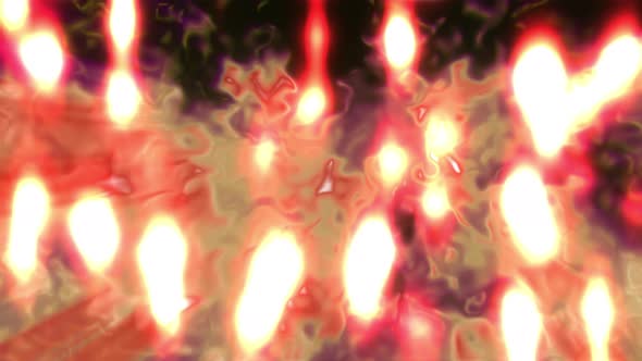 Orange turbulence wavy pattern animation with fire glow effect