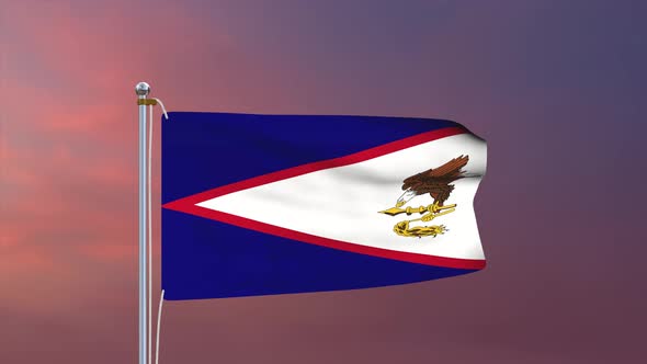 American Samoa Flag 4k