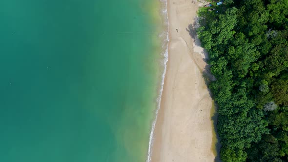 Ko Lanta Krabi Thailand Tropical White Beach at Koh Lanta Thailand Tropical Island Topside View of