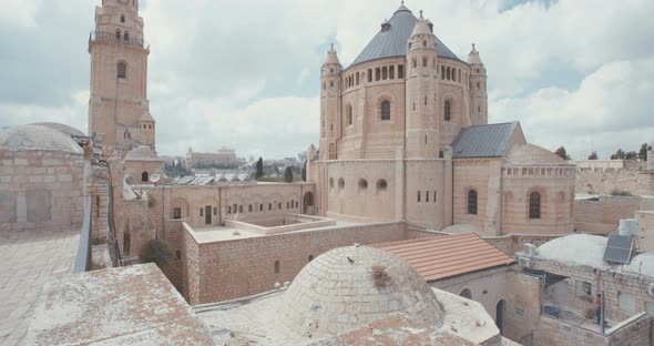 The Dormition Abbey in old city of Jerusalem, Israel