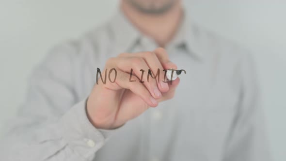 No Limits Writing on Screen with Hand