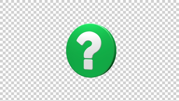 Question Sign Icon Rotating