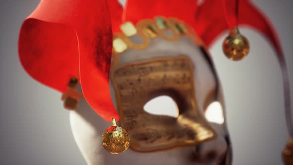 Venetian Carnival Masks with Gold