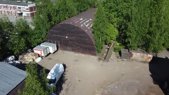 Flying a Quadcopter Over an Industrial Area