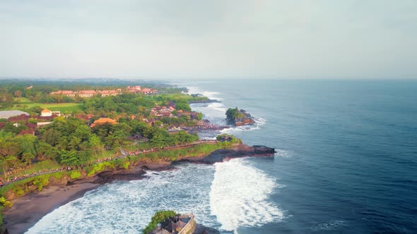 Aerial View Of The Beautiful Ocean Coast