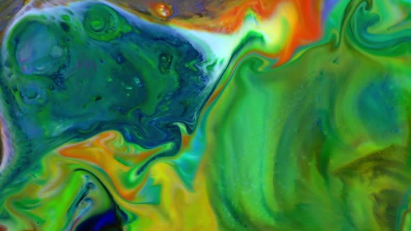 Abstract Colorful Sacral Liquid Waves Texture 727