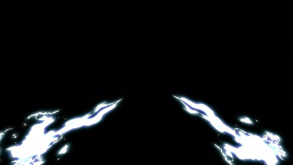 Electric shock beam animation motion graphics