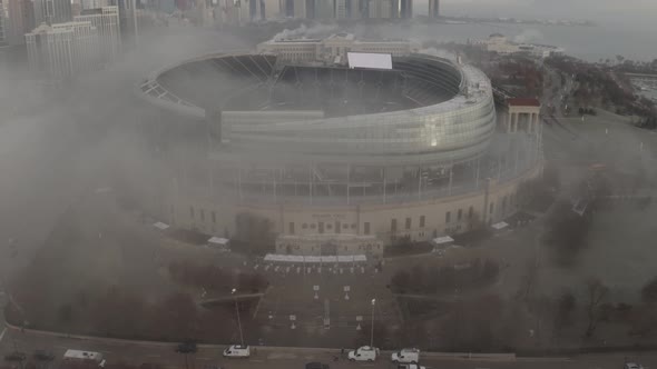 Foggy Soldier Field Home of the Chicago Bears