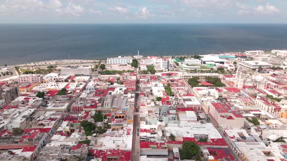 The walled city of Campeche and the historical main plaza