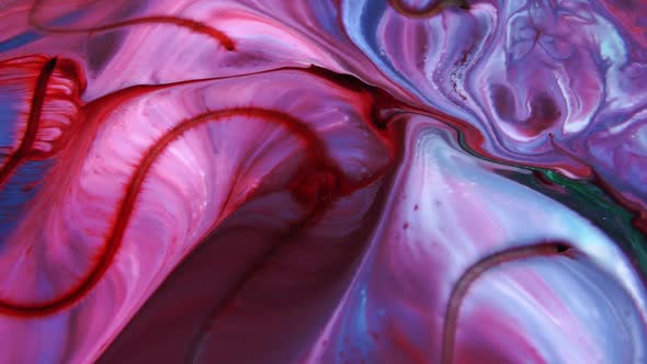 Swirling And Explosion Colour Of Mixed Paint 