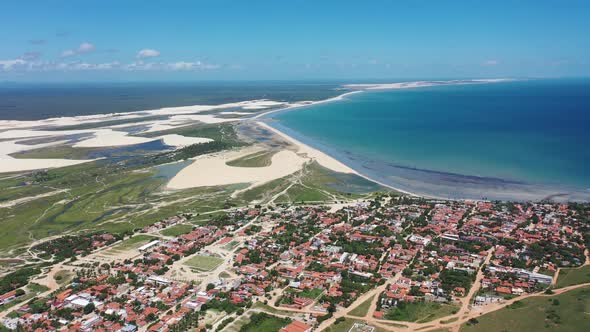 Jericoacoara Brazil. Tropical scenery for vacation travel at northeast Brazil.