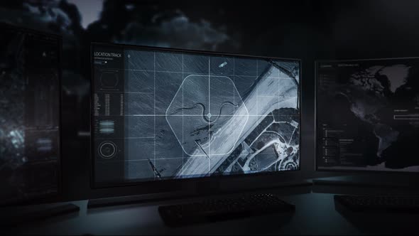 Huge Snake Skeleton Searching Process On Futuristic Panel Innovation Software alt