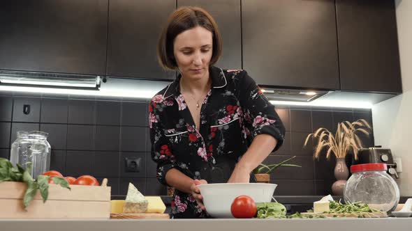 Cooking dinner for family