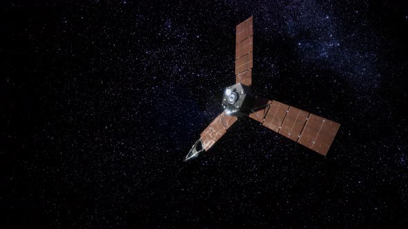 Juno Sattelite Orbiting Jupiter alt