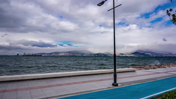 Cold Snowy Day at Izmir