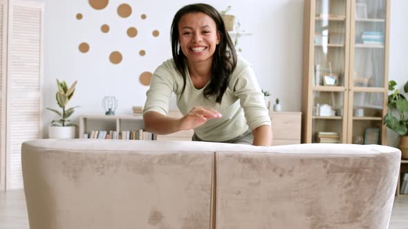 Portrait of Happy Woman at Home