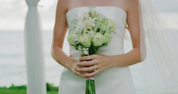 Bride with Flower Bouquet