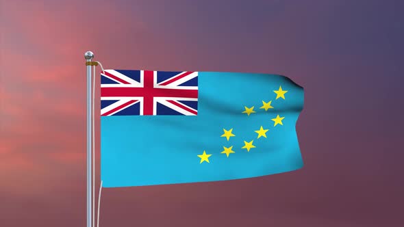 Tuvalu Flag 4k