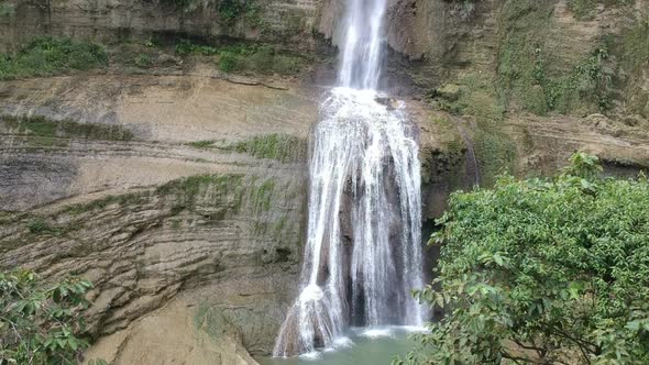 Drone View Can-umantad Falls Bohol Philippines