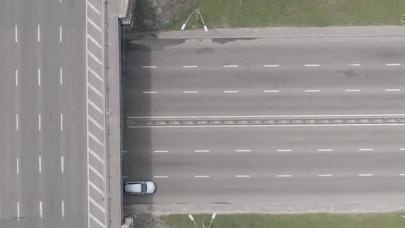 Cars on the Road Aerial View