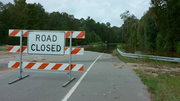 river flooding footage from hurricane Florence