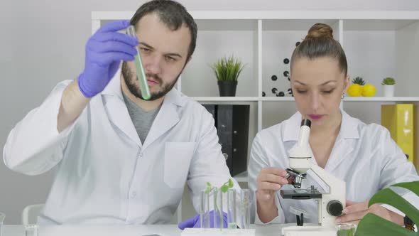 Two Scientists Research Labformulated Cosmetics Test Plantbased Ingredients