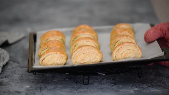 Freshly Baked Gata Traditional Armenian Sweet Pastry