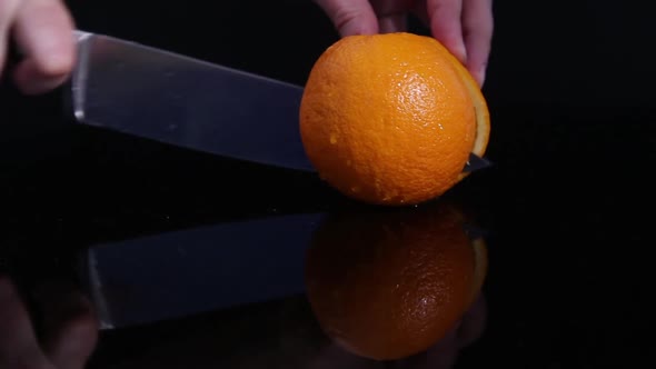 cooking fresh orange