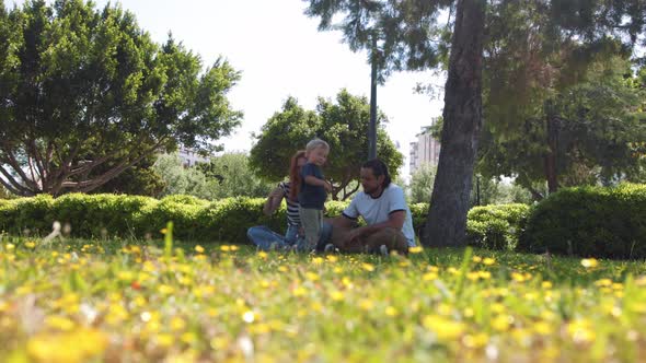 Family in the Green Park