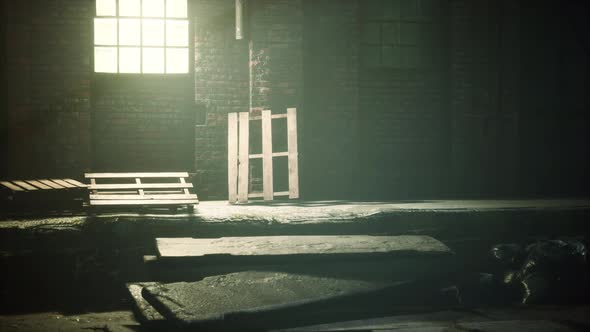 Night Scene of an Abandoned Factory