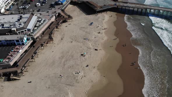 Drone Aerial Footage over the Beach