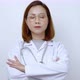 Portrait Smart Doctor, Asian female doctor standing with her arms crossed and smiling confidently - VideoHive Item for Sale