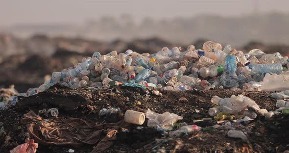 Piles Of Trash In A Landfill