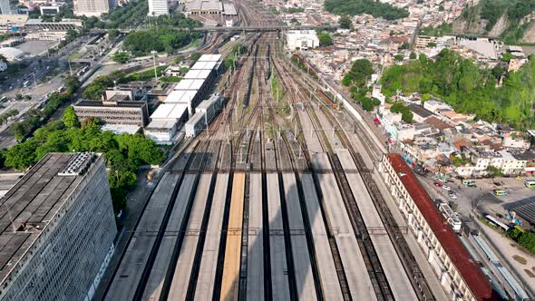 Central Train station at downtown Rio de Janeiro Brazil.